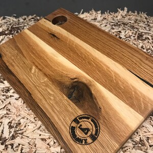 Handmade cutting board breakfast board cutting board rustic made of oak wood