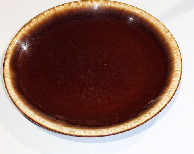 Mccoy Pottery Brown Drip Glaze Dinner Plates Etsy
