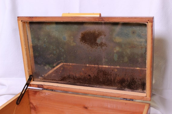 Vintage Wood Box Hand Carved - image 3