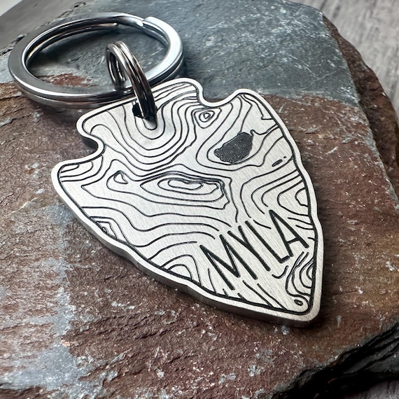 Topography Keychain