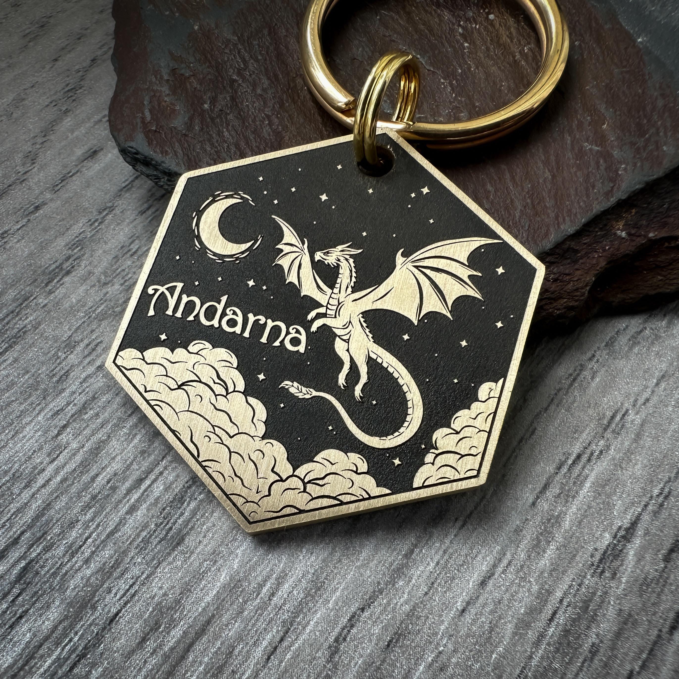 Dragon Dog Tag - Etsy