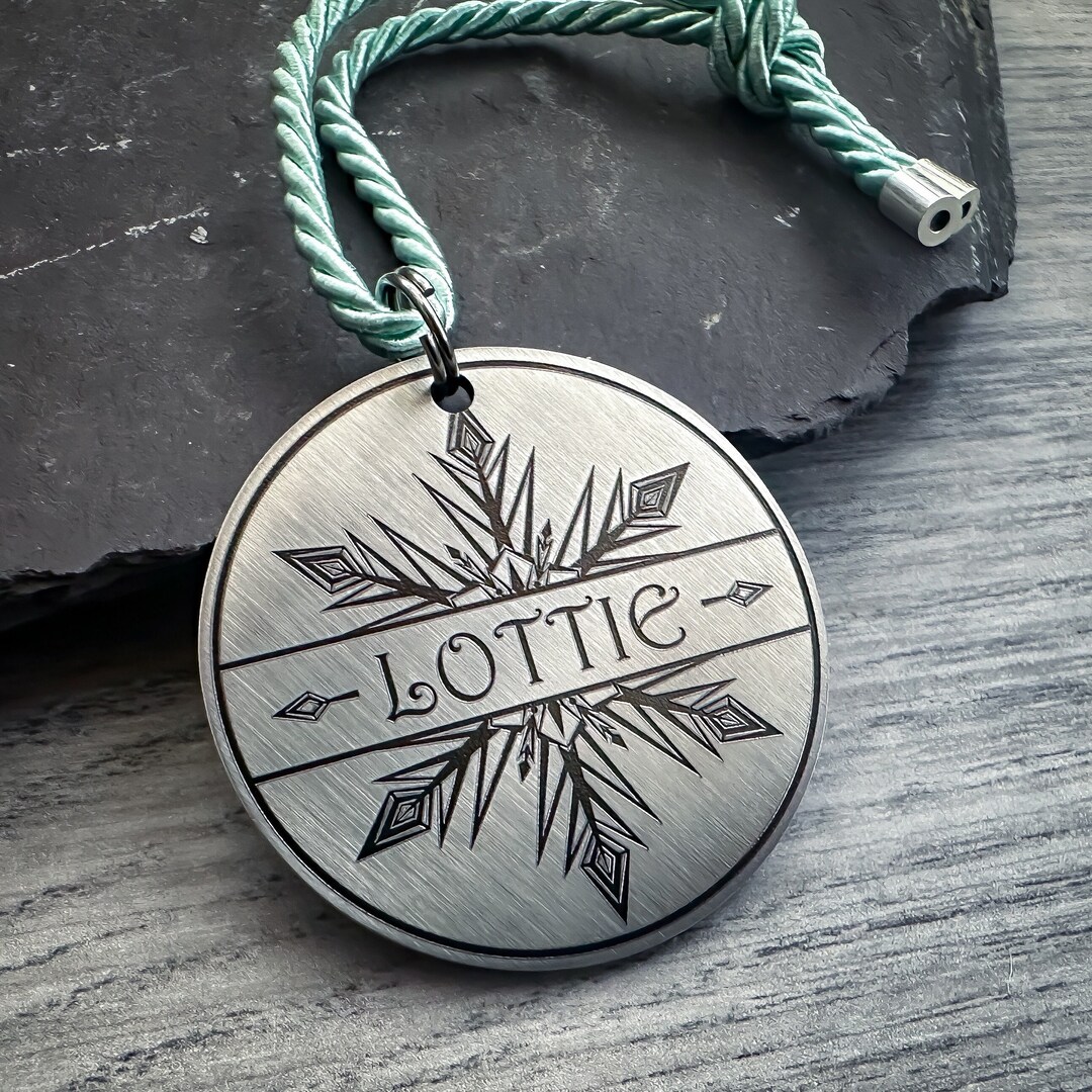 Snowflake Tree Decoration, Personalised Engraved Metal Christmas Tree
