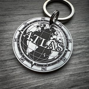 Atlas Keychain - Etsy Canada