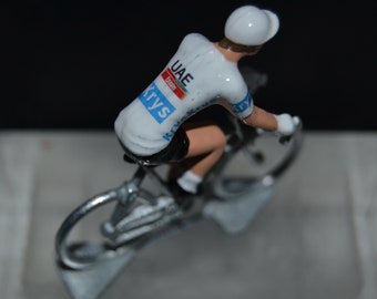 Tadej Pogacar White Jersey 2023 Hand crafted cycling figure