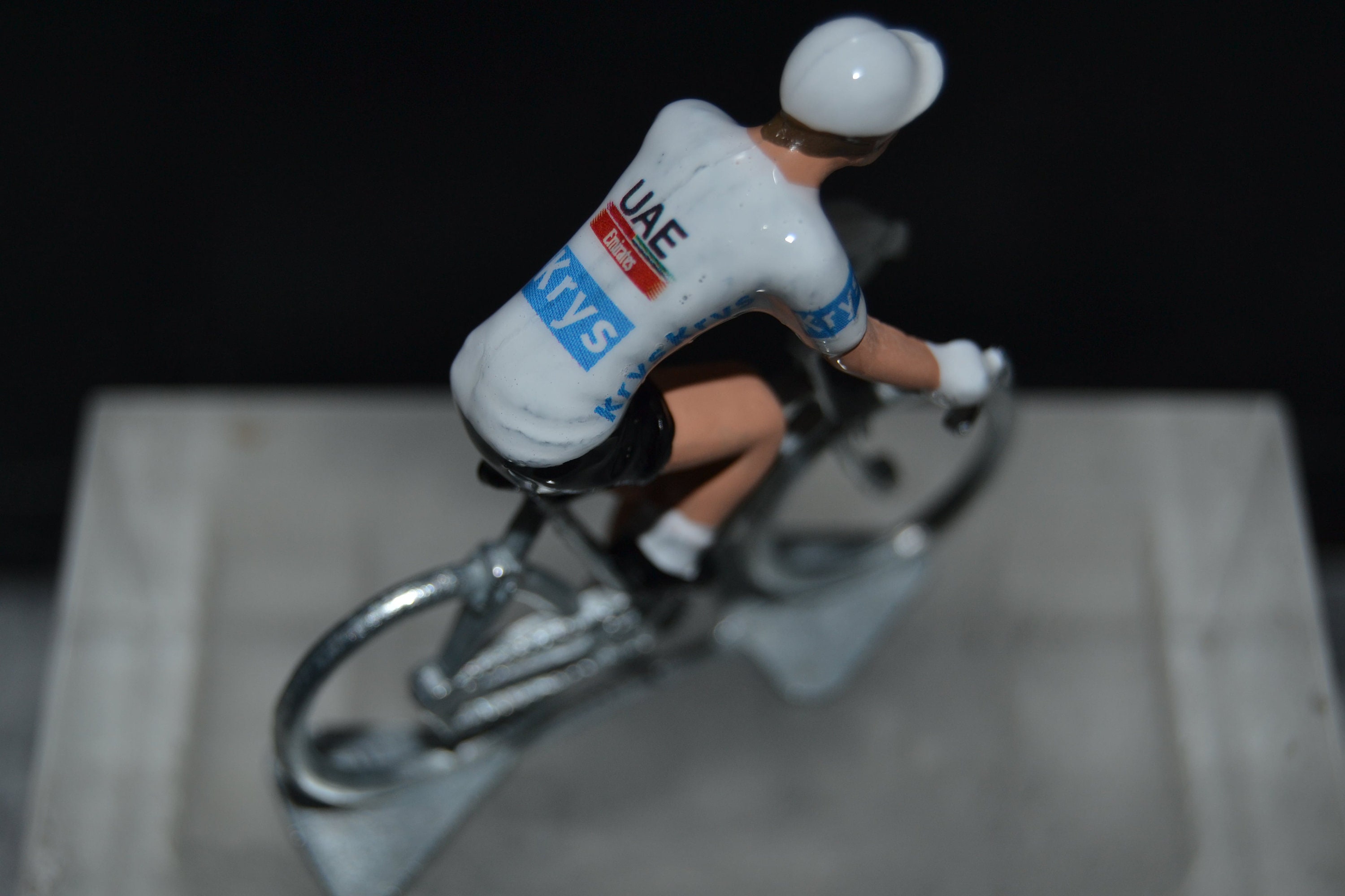 Tadej Pogacar White Jersey 2023 Hand crafted cycling figure
