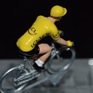 Camisa amarela Tour de France Figura de ciclismo feita à mão