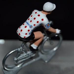 Jersey de lunares Tour de Francia Figura ciclista hecha a mano