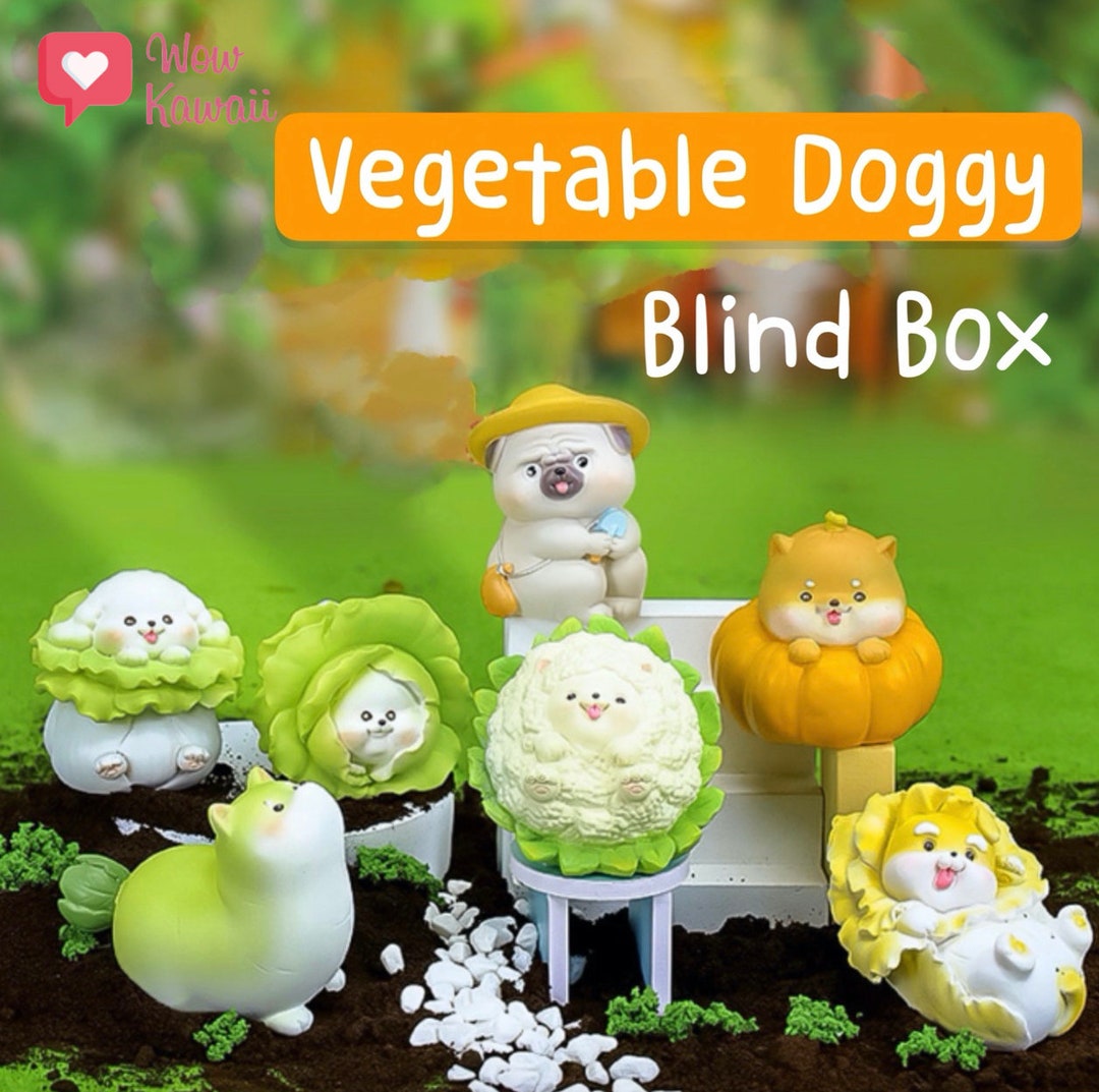 Vegetable Doggy Blind Box mystery Blind Box Surprise Dolls Gift Set