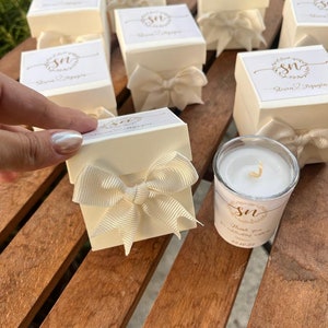 Special Gift box With CANDLE Personalized Custom Wedding Party Thank you CANDLE Favor for Guests, Luxury Wedding CANDLE Favors image 8