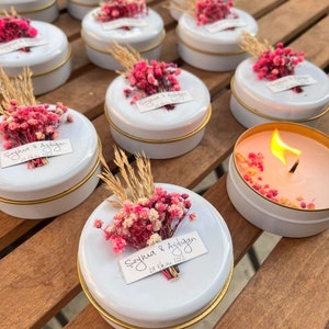 Candle Gift  Special - Personalized Custom Wedding Party Thank you Candle Favor for Guests, Luxury Wedding Candle Favors(price for 100 unit)