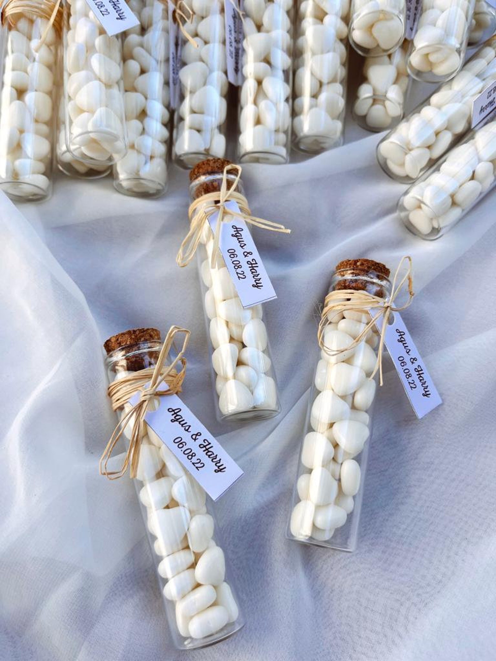 Wedding Favors / Almond Candy Jars/ Baby Shower Favors / Etsy