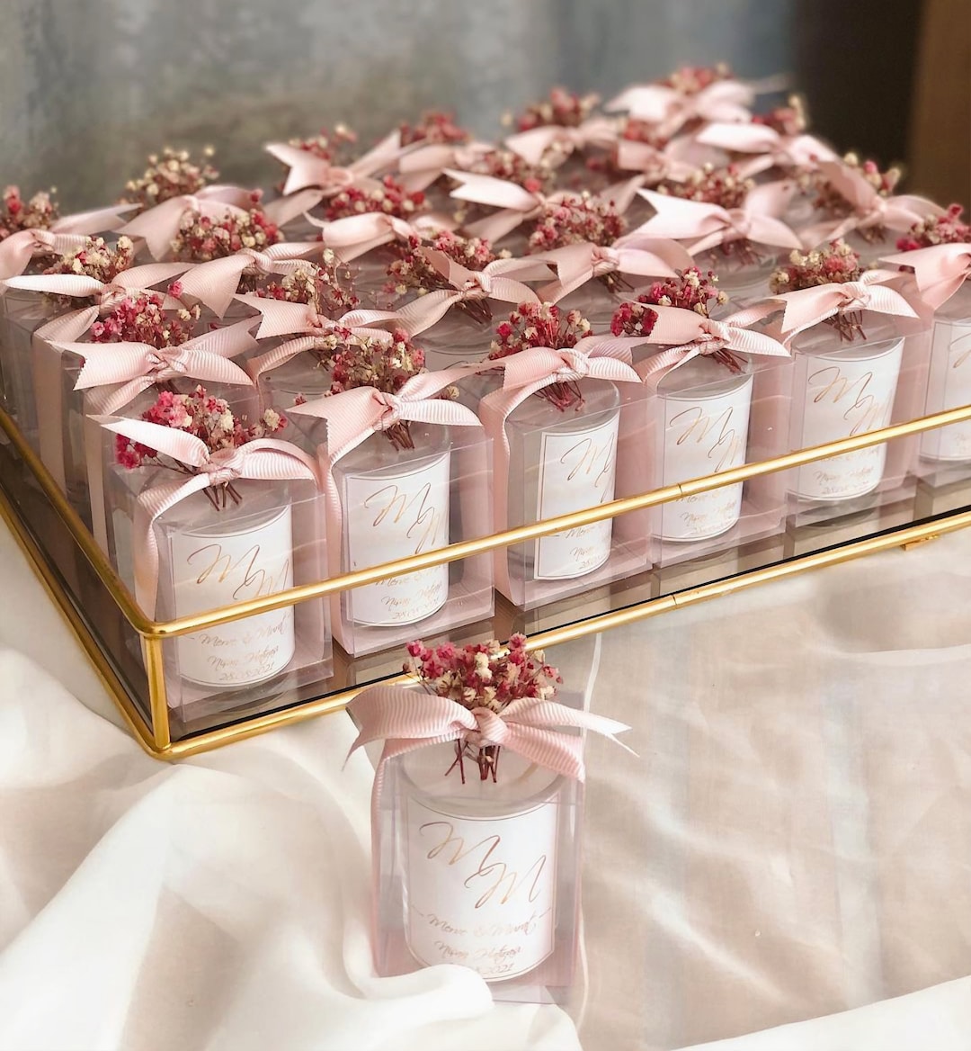 Special Gift SCENTED Candle Personalized Custom Wedding Party Thank You