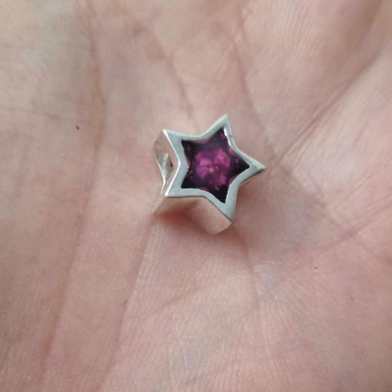 Sterling Silber Haustier Verlust Stern Perle, Esche Cremains Schmuck, Gedenkstätte Andenken Bild 5