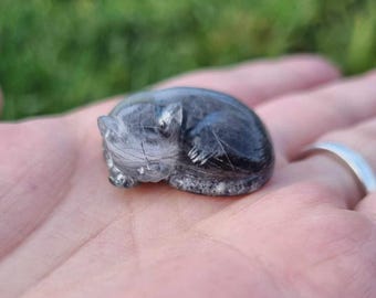 Cat Memorial Fur and Ash Keepsake, Eco Friendly Pet Bereavement Gift
