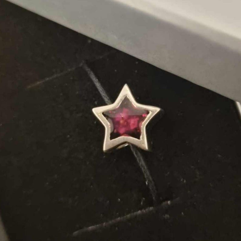 Sterling Silber Haustier Verlust Stern Perle, Esche Cremains Schmuck, Gedenkstätte Andenken Bild 6
