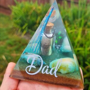 Custom Mini 8cm Pyramid Lamp, Pet Loss Memorial Keepsake, Cremains Bereavement Gift image 12