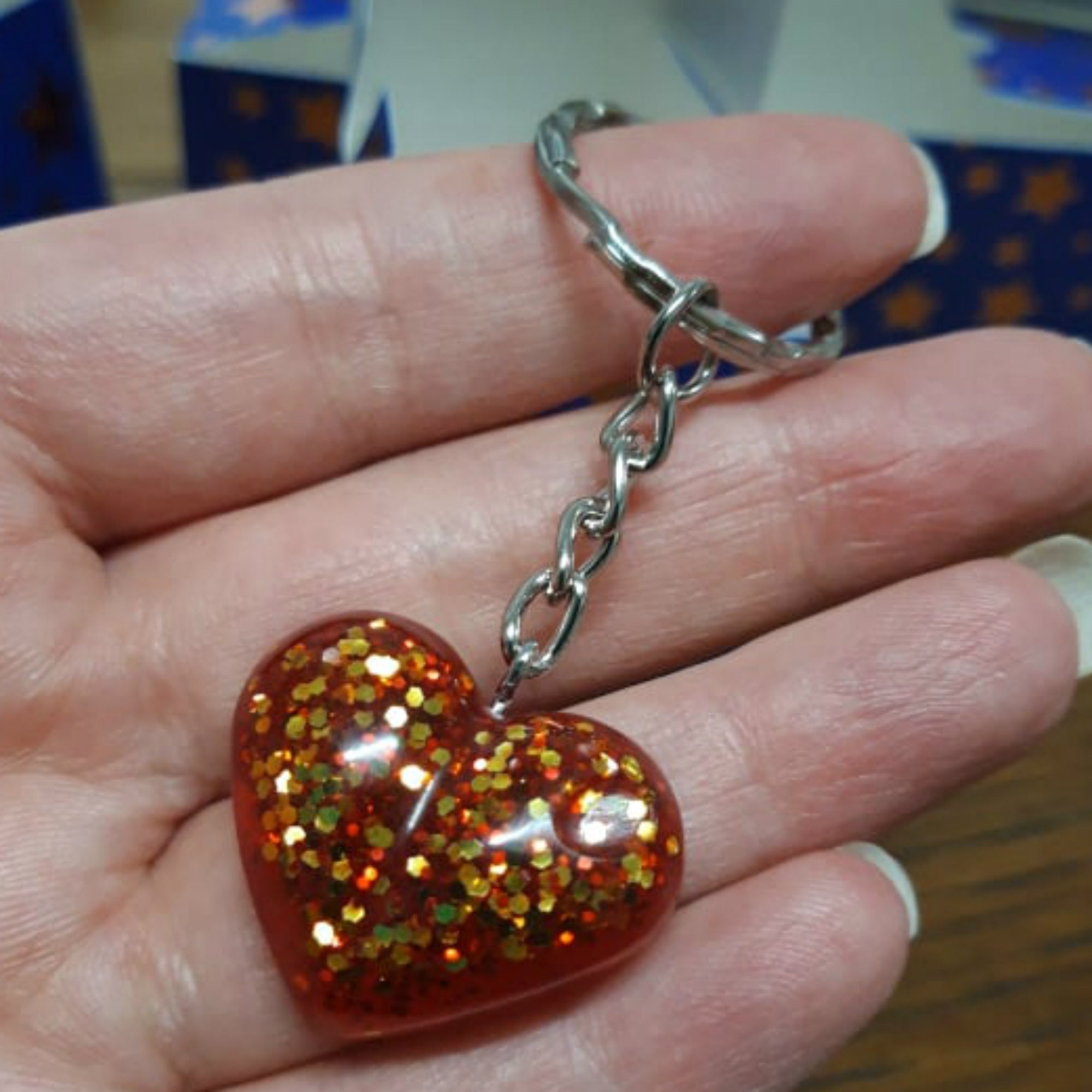 Resin Pet Ash Memorial Heart Keychain, Bereavement Keepsake - Etsy