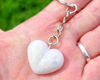 Replica Breastmilk Heart Keychain, New Mom Gift, Eco Friendly Resin Keyring