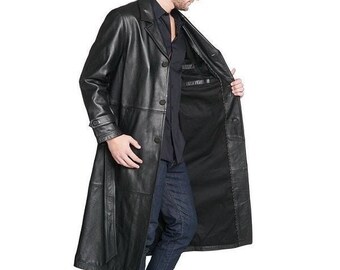 leather trench men