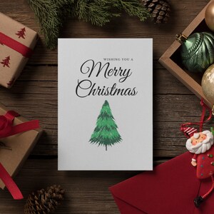 Tarjeta de Navidad navideña Descarga digital imprimible / Tarjeta de felicitación de feliz Navidad
