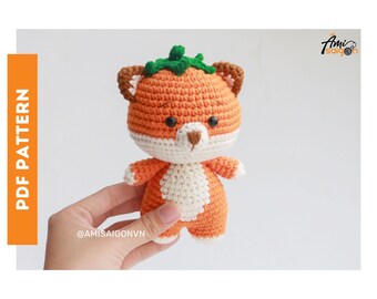 Fox with heart Crochet PATTERN Amigurumi | Amigurumi Tutorial PDF in English | AmiSaigon