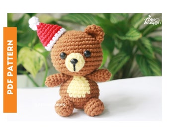 Teddy Bear (size 2) | Christmas Crochet PATTERN Amigurumi | Amigurumi Tutorial PDF in English