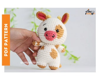 Cow Crochet PATTERN Amigurumi | Amigurumi Tutorial PDF in English | AmiSaigon