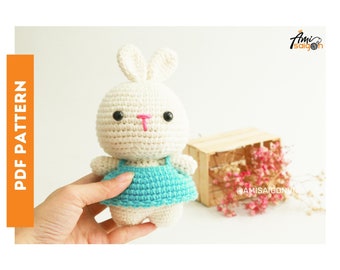 Rabbit in Dress Crochet PATTERN Amigurumi | Amigurumi Tutorial PDF in English | AmiSaigon