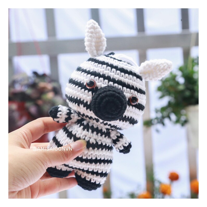 Zebra Crochet PATTERN Amigurumi Amigurumi Tutorial PDF in English AmiSaigon image 10