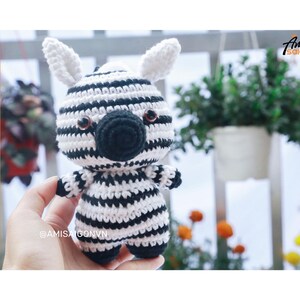 Zebra Crochet PATTERN Amigurumi Amigurumi Tutorial PDF in English AmiSaigon image 1