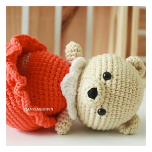 Orange Bear Crochet PATTERN Amigurumi Amigurumi Tutorial PDF in English AmiSaigon image 4