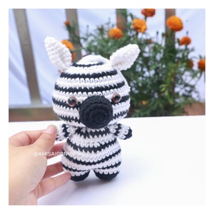 Zebra Crochet PATTERN Amigurumi Amigurumi Tutorial PDF in English AmiSaigon image 8