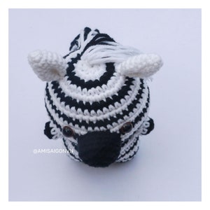 Zebra Crochet PATTERN Amigurumi Amigurumi Tutorial PDF in English AmiSaigon image 5