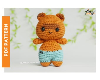 Squirrel Crochet PATTERN Amigurumi | Amigurumi Tutorial PDF in English | AmiSaigon