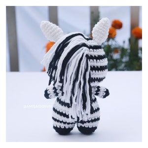 Zebra Crochet PATTERN Amigurumi Amigurumi Tutorial PDF in English AmiSaigon image 6