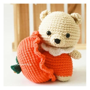 Orange Bear Crochet PATTERN Amigurumi Amigurumi Tutorial PDF in English AmiSaigon image 2