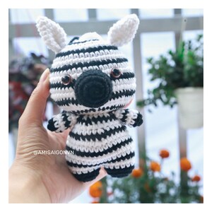 Zebra Crochet PATTERN Amigurumi Amigurumi Tutorial PDF in English AmiSaigon image 9