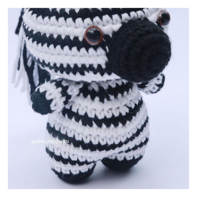 Zebra Crochet PATTERN Amigurumi Amigurumi Tutorial PDF in English AmiSaigon image 7