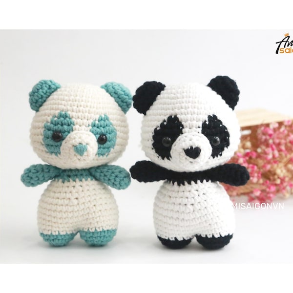 Panda Crochet PATTERN Amigurumi | Amigurumi Tutorial PDF in English | AmiSaigon