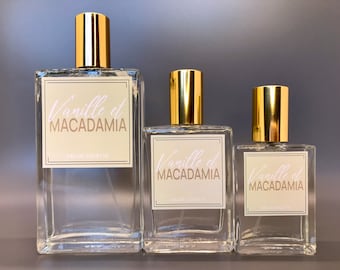 Vanilla Macadamia Perfume - Vanille et Macadamia, Eau De Toilette, EDT for her, sweet perfume, gourmand scent, great gift!