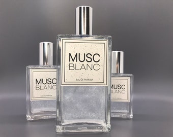 White Musk Perfume, Musc Blanc Eau De Parfum for Her, Womens EDP, 3ml Sample to 100ml Bottle