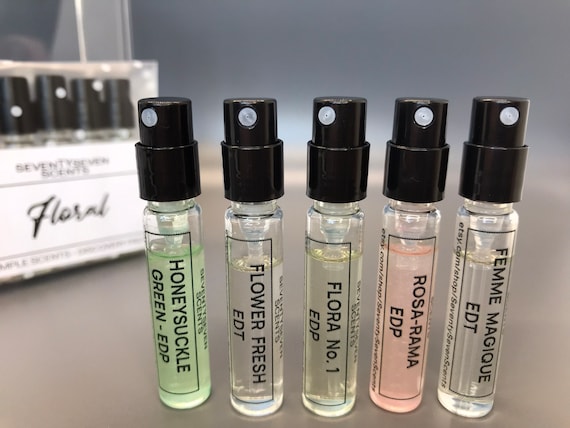 Floral Perfumes - 2ml Perfume Sample Pack With 5 X 2ml Samples