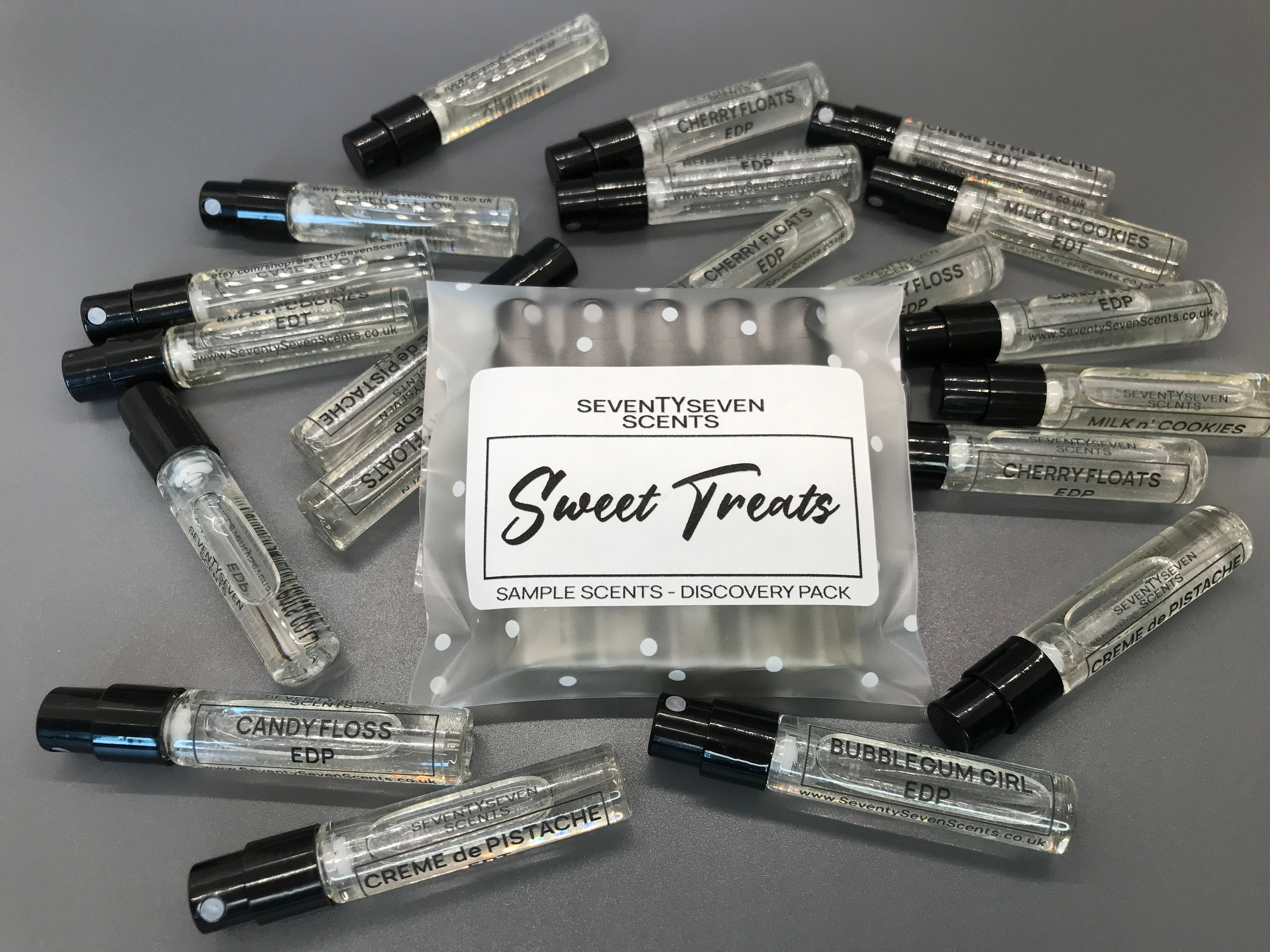 Gourmand Perfume Sample Set – Sweet Treats Discovery Pack - Etsy
