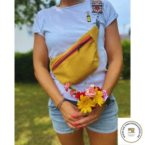 Bauchtasche Cord Sonnengelb, Tasche, Crossbody Bag, Damen, Gürteltasche, Handtasche, Wimmal, Boho