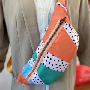 Bum bag, colorful patchwork bum bag, bag, crossbody bag, women, belt bag handbag, Wimmal, Boho