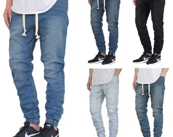 Men's Stretch Slim Fit Denim Joggers (S to 5XL)