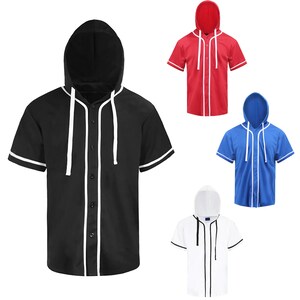 Hooded Button Shirt Etsy UK