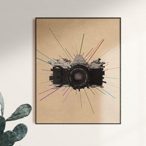 Canon, Vintage Camera Print, Designer Print, Camera Poster, Canon Camera, Art Print, Photography Poster, Gift for Artist, Gift Photographer
