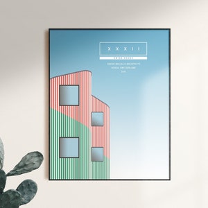 Swiss House, Fine Art Print, Modern Architecture, Unique Architecture, Designer Series, World Architecture, Travel Poster, Switzerland Print