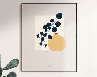 Ethereal Blossoms Print, Boho Minimalist Wall Art